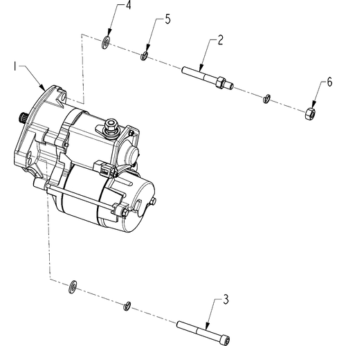 Engine, Starter Motor All Options - 2013 Indian Chief Classic/Dark Horse/Vintage Schematic-28381 OEM Schematic