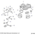 Engine, Throttle Body And Fuel Rail - 2022 Indian Ftr 1200