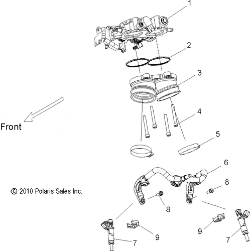 Engine, Throttle Body Asm. - 2016 Victory Hammer 8 Ball Intl/Hammer S All Options Schematic 836 OEM Schematic