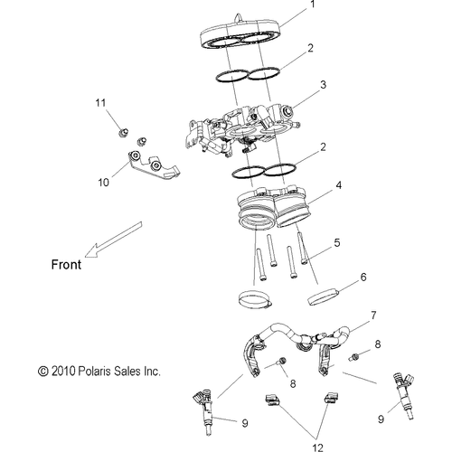 Engine, Throttle Body Asm. - 2017 Victory Vision All Options Schematic 538 OEM Schematic