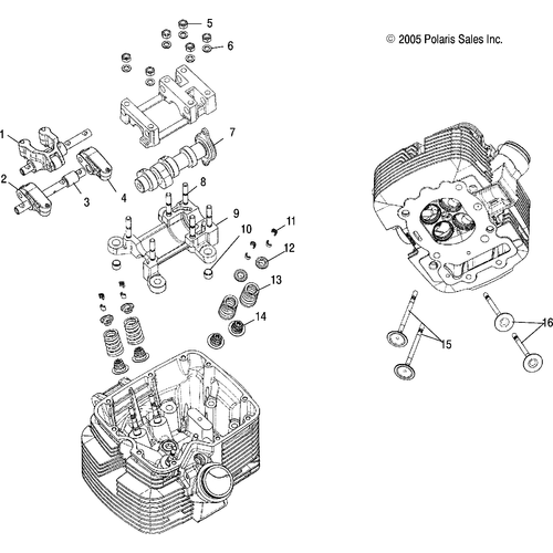 Engine, Valve Train - 2006 Victory Victory Vegas 8 Ball/Vegas All Options - V06Ab26Ca Schematic 5280 OEM Schematic