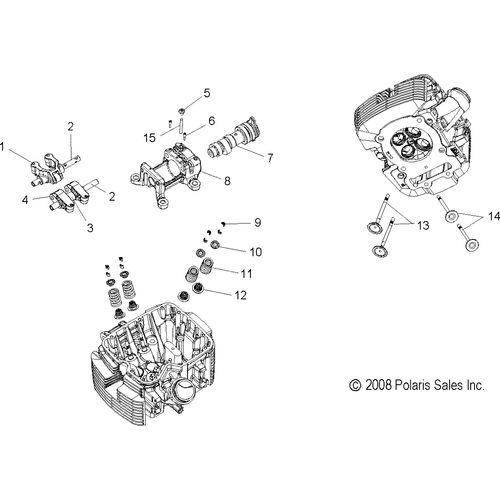 Engine, Valve Train - 2013 Victory Jackpot All Options - V13Xb36 Schematic 2795 OEM Schematic