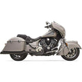 Exhaust 2-1 Short Megaphone Muffler Black by Bassani