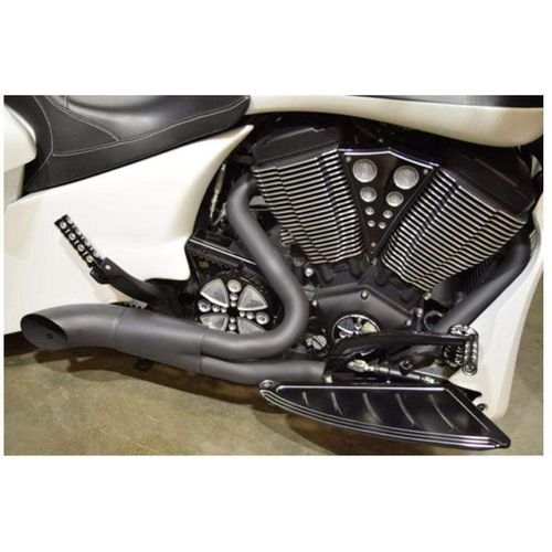 Parts Unlimited Drop Ship Exhaust Full System Exhaust Hot Rod 2-1 Black by Trask TM-3033BK