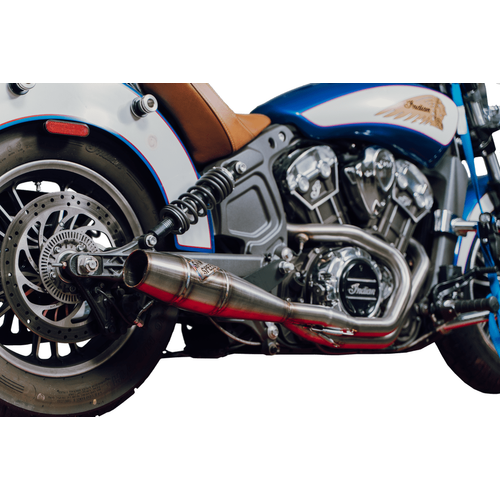 Exhaust Scout Full Length Cannon Brushed by Sawicki 930-01367 Exhaust Slip On Muffler
