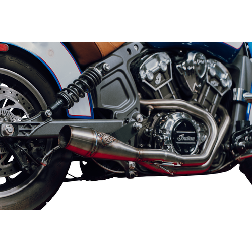 Exhaust Scout Shorty Cannon Brushed SS by Sawicki 930-01363 Exhaust Slip On Muffler