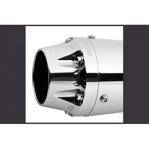 Exhaust Slip On American Outlaw 4.5" Chrome by Freedom Performance