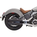 Exhaust Slip On Mufflers Black Classic 3" With SlashTip by Bassani