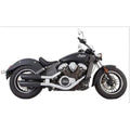 Exhaust Slip-On Short Mufflers Black Scout by Tab Performance