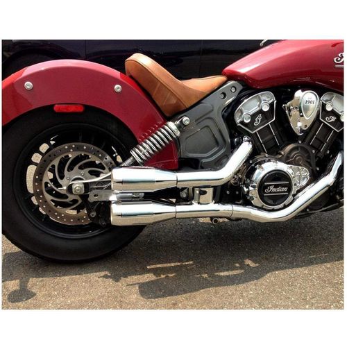 Exhaust Slip On Mufflers Chrome by Trask TM 3042CH