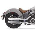 Exhaust Slip On Mufflers With SlashTip Chrome 3" by Bassani