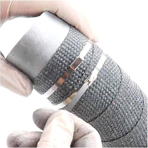 Exhaust Wrap Ties 8in Stainless Steel by DEI 010201 Exhaust Heat Wrap