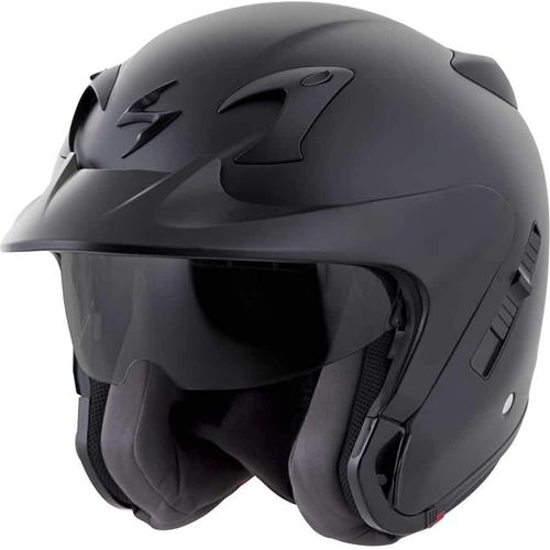 Western Powersports Half Helmet XS / Matte Black EXO-CT220 Open-Face Solid Helmet by Scorpion 22-0102