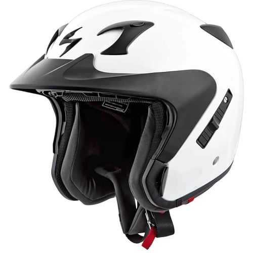 Western Powersports Half Helmet XS / White EXO-CT220 Open-Face Solid Helmet by Scorpion 22-0202