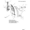 Fairing, Chin, Lh, Mach., Suede Ssgray [X-1] by Polaris