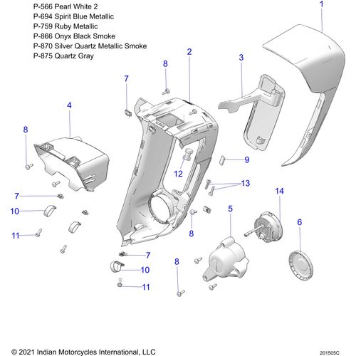 Fairing-Lower,Vent,Door,LH by Polaris 5459707 Fairing