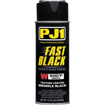 Parts Unlimited Hi Temp Paint Fast Black High Temperature Wrinkle-Finish Spray Paint by PJ1 16-WKL