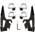 Fat/Slim Quick Change Windshield Mount Kit Black by Memphis Shades