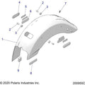 Fender Rear Black by Polaris