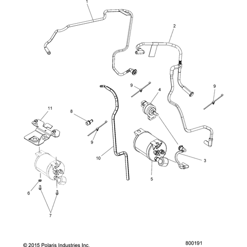 Fitting, Evap Line by Polaris 5138799 OEM Hardware