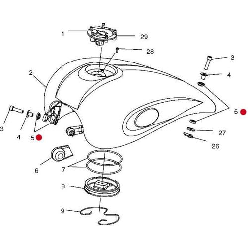 Flange Bushing by Polaris 5412480 Fuel System Hardware