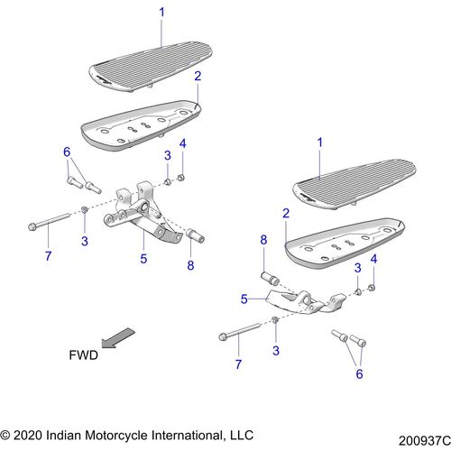 Floorboard Driver LH JtBlack by Polaris 1019309-626 Floorboards