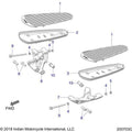 Floorboard Driver RH Chrome by Polaris