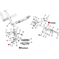 Footpeg/Floorboard Support Black Left Side by Polaris