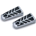 Footpegs Spear w/o Adapters Chrome by Kuryakyn