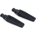 Footpegs Thresher w/ Adapters Black by Kuryakyn