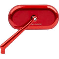 Forged Oval Mirror LEFT - Red by Arlen Ness