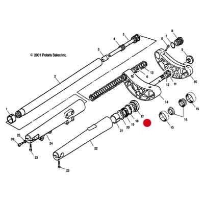 Fork Cap & Dust Seal by Polaris 1500167 Fork Seals