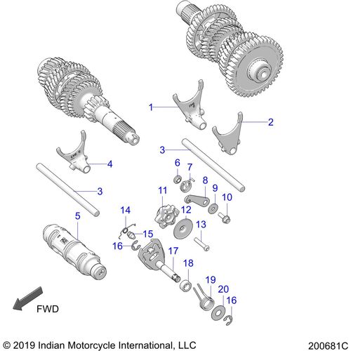 Fork Shift 5Th/6Th by Polaris 5142513 OEM Shift Fork