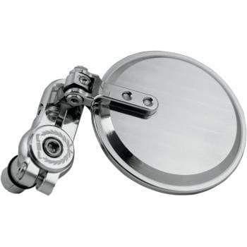 Franco Round Bar End Mirror Chrome by PSR 00-00200-20 Bar End Mirror