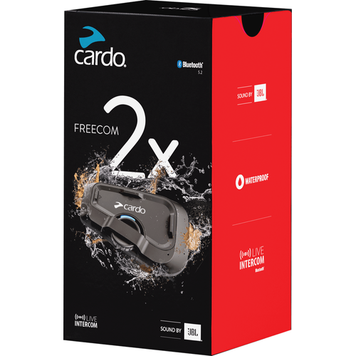Western Powersports Drop Ship Bluetooth Headset Freecom 2X Bluetooth Headset Single by Cardo FRC2X003