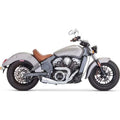 Freedom Combat 2-1 Shorty Chrome W/Black Tip '14-17 Scout by Freedom Performance