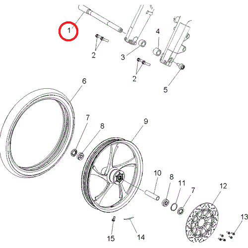 Front Axle by Polaris 5137438 Axle