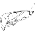 Front Fairing Pearl White by Polaris 5439275-566 Fairing