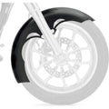 Front Fender for 21" Wheel "Tude" / Black Mounting Blocks by Klock Werks