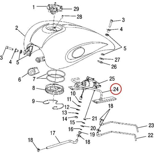 Fuel Filter Victory Steel Frame Models by Polaris 2520322 Fuel Filter
