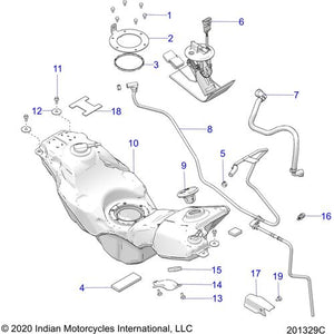 Fuel Line Assembly by Polaris 5455341 Fuel Hose / Line