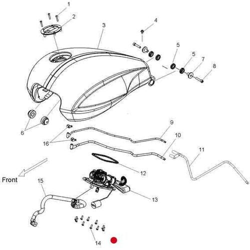 Fuel Pump Module Bolts by Polaris 7518923 Fuel System Hardware