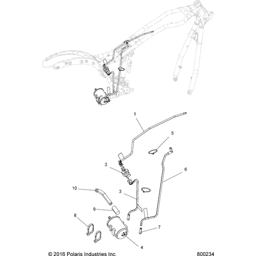 Fuel System, Evap System - 2017 Victory Judge Intl Schematic 287 OEM Schematic