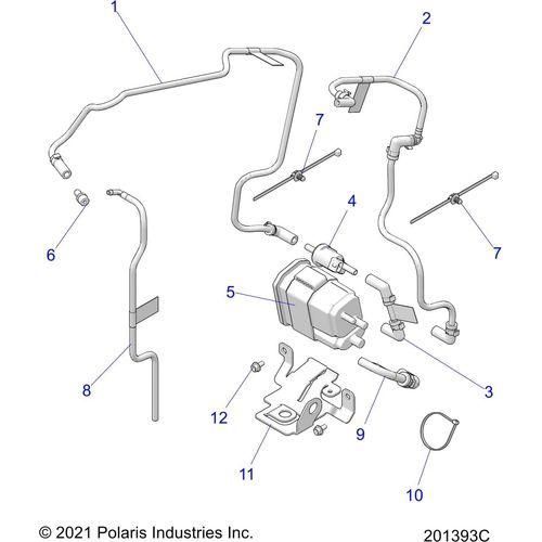Fuel System, Evap System, Cali - 2022 Indian Scout Sixty Schematic-20391 OEM Schematic
