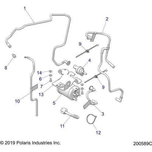 Fuel System, Evap System, Intl N21mta11 - 2021 Indian Scout Bobber Sixty Schematic-22635 OEM Schematic