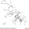 Fuel System, Fuel Clam Shell/Throttle Body All Options - 2022 Indian Chief Dark Horse 116