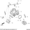 Fuel System, Fuel Rail/Throttle Body All Options - 2022 Indian Pursuit Dark Horse / Dark Horse Premium