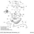 Fuel System, Fuel Tank Asm. N22tkdbb All Options - 2022 Indian Roadmaster Dark Horse