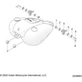 Fuel System, Fuel Tank Mounting All Options - 2021 Indian Roadmaster Dark Horse
