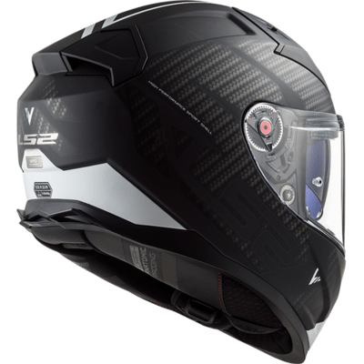 LS2 USA Full Face Helmet Full Face Street Helmet Splitter - Matte Black / White - Citation Ii by LS2